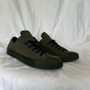 Army Green Suede Converse